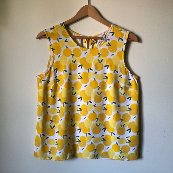 🍋 Lemon sleeveless top - Twik from Simons - size large 🍋 - Picture 2 of 16